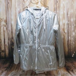 BCBGeneration Silver Packable Jacket